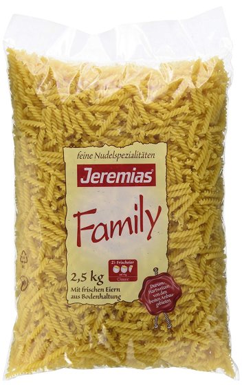 Jeremias Classic Family Frischei Nudeln Jerelli aus Hartweizen 2500g 