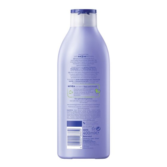 Nivea Body Verwöhnende Soft Milk für trockene Haut Packung 400ml 