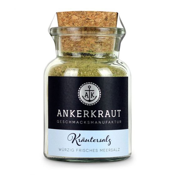 Ankerkraut Kräutersalz würzig frisches Meersalz Korkenglas 100g 