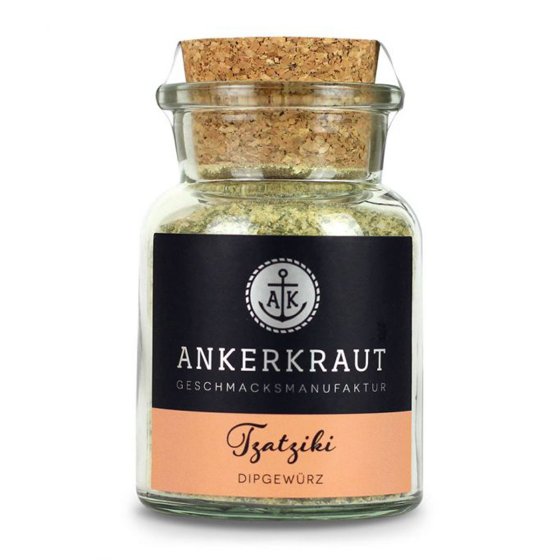 Ankerkraut Tzatziki Gewürzmischung für Dips im Korkenglas 100g 