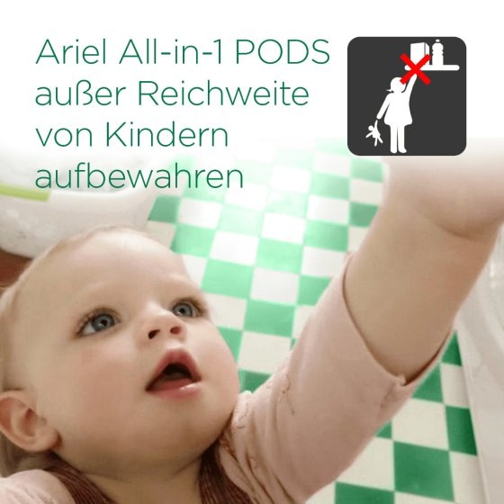 Ariel All in 1 Pods Colorwaschmittel mit Farbschutz 30 Waschladungen 