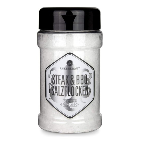 Ankerkraut Steak und BBQ Salzflocken ideal für Grillfleisch 190g 
