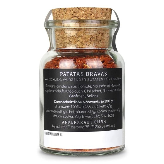 Ankerkraut Patatas Bravas Gewürz zum einmischen in Quark 90g 