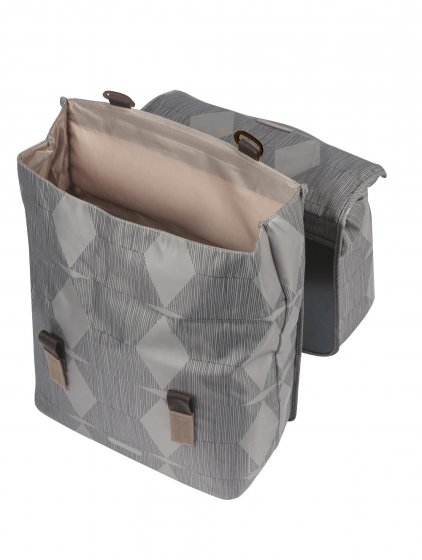 Doppelpacktasche  Elegance grau