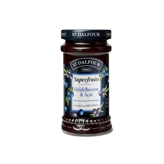 St. Dalfour Superfruits Heidelbeeren und Acai Fruchtaufstrich 170g 