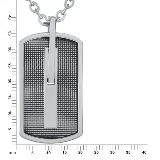 Halskette Edelstahl schwarz 50cm Länge 
