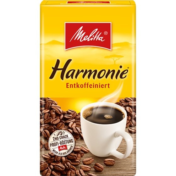 Melitta Harmonie koffeinfreier vollmundiger Kaffeegenuss 500g 