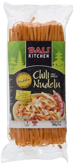 Bali Kitchen Chili Nudeln aus Weizenmehl aus Indonesien 200g 