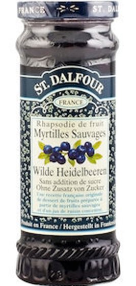 St. Dalfour Fruchtaufstrich Heidelbeeren Brotaufstrich Konfitüre 280g 