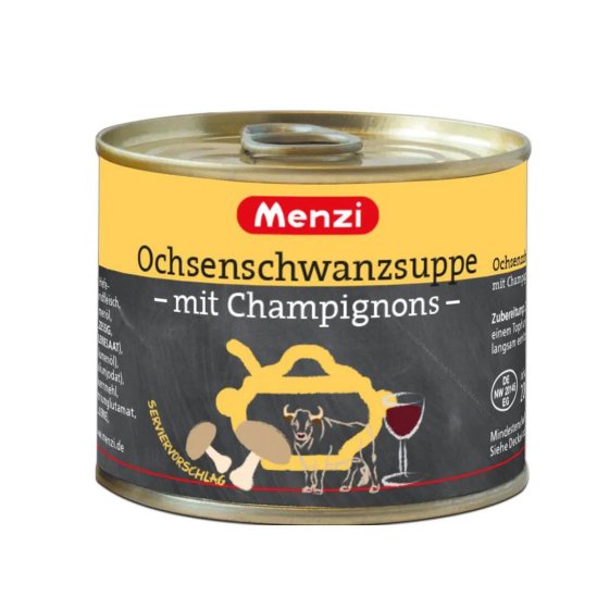 Menzi Ochsenschwanzsuppe extra mit Rotwein verfeinert 800ml 