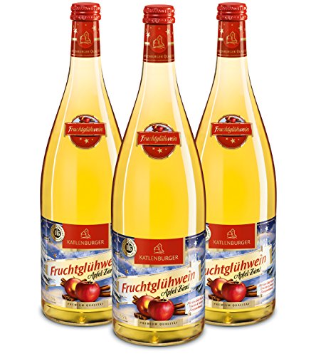 Katlenburger Apfel - Zimt Fruchtglühwein Süß 1000ml 3er Pack 