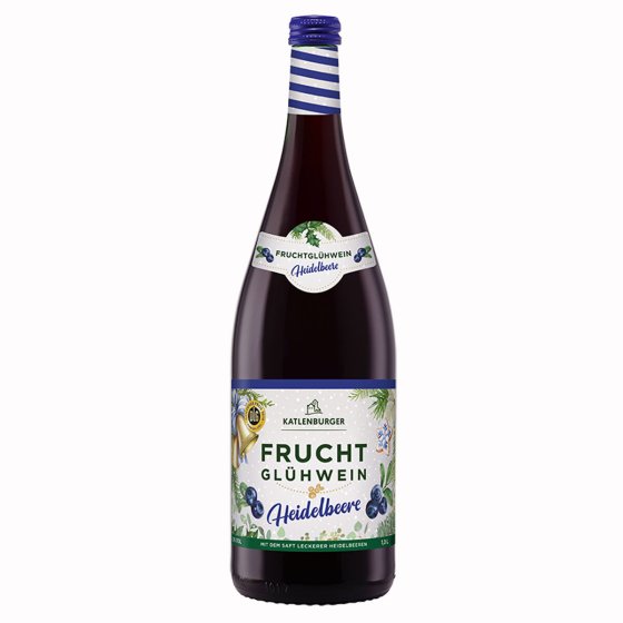Katlenburger Heidelbeere Fruchtglühwein süß und fruchtig 1000ml 