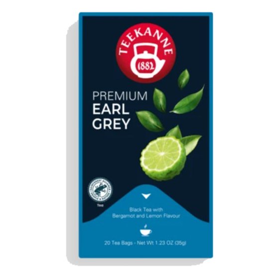 Teekanne Premium Earl Grey Schwarztee Bergamotte 40g 5er Pack 