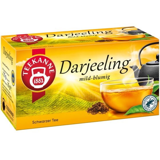 Teekanne Origins Darjeeling feinster Schwarztee mild blumig 35g 