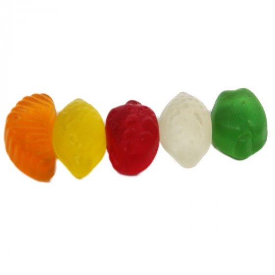 Frisia Fruchtgummi Früchtecocktail in Form von Obst zuckerfrei 300g 