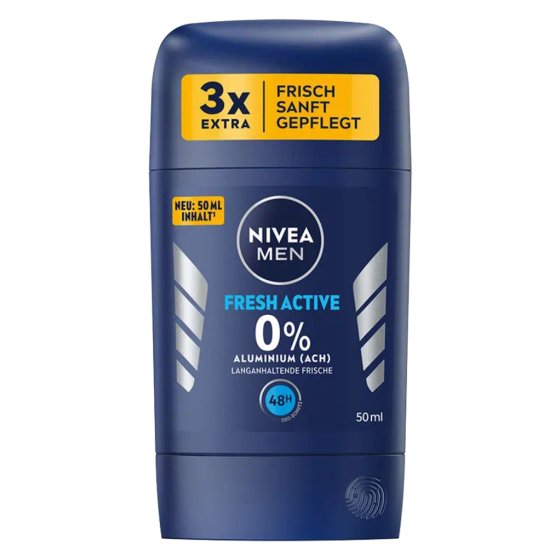 Nivea Men Deodorant Deo Stick Fresh Activ ohne Aluminium 50ml 3er Pack 