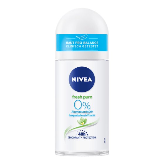 Nivea Fresh Pure Deo roll on 48h aus milde pflege 50ml 6er Pack 