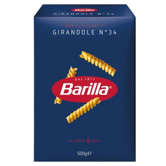Barilla Girandole Nr 34 Kurze Pasta aus Hartweizengriess 500g 3er Pack 
