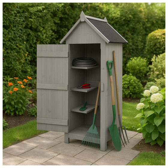 Gerätschrank Wilbur Grau 