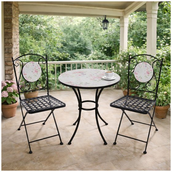 Tisch und 2 Stühle Celia Rosen 