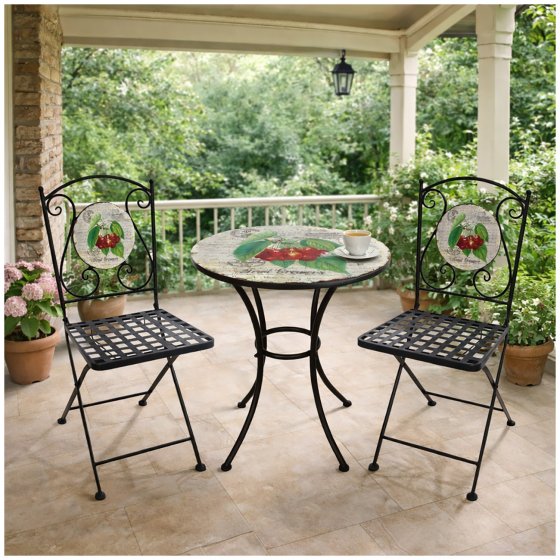 Tisch und 2 Stühle Celia Kirschen 