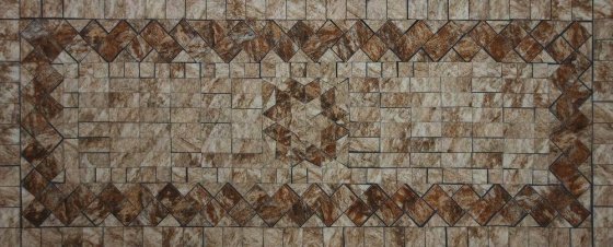 Metall Gartenbank mit Mosaik Sitzfläche Vintage Gartenbank 109 cm 