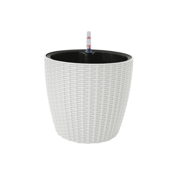 Blumentopf Nessa Hydro 27,5 cm Weiß 