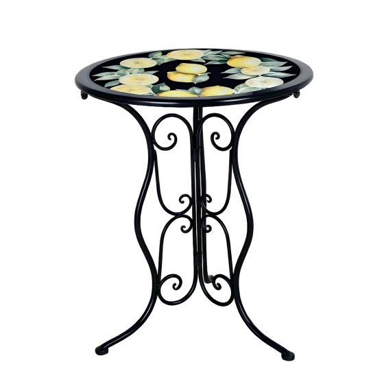 Garten Tischgruppe Menton Metall Schwarz 