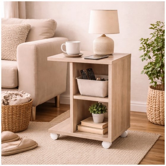 Beistelltisch auf Rollen Thekla Sonoma 