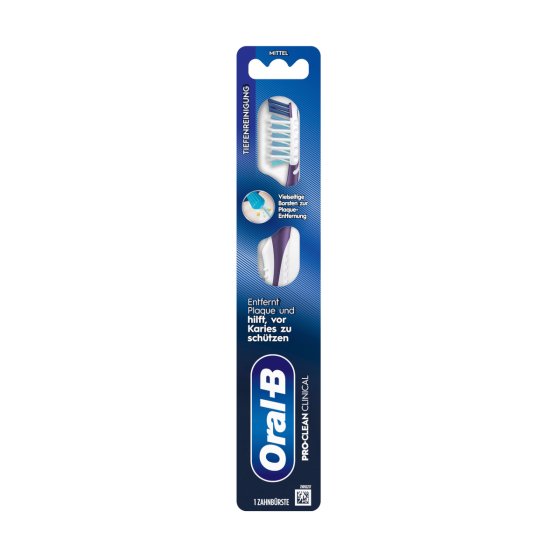 Oral B Pro Clean Prothesenbürste Clinical Cross Action 6er Pack 