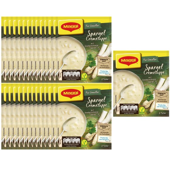 Maggi für Genießer Spargel Cremesuppe mit Petersilie 51g 27er Pack 