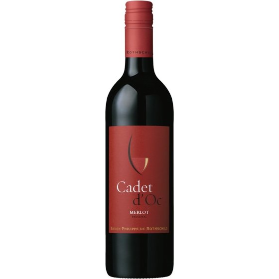 Baron Philippe de Rothschild Cadet d Oc Merlot trockener Rotwein 750ml 