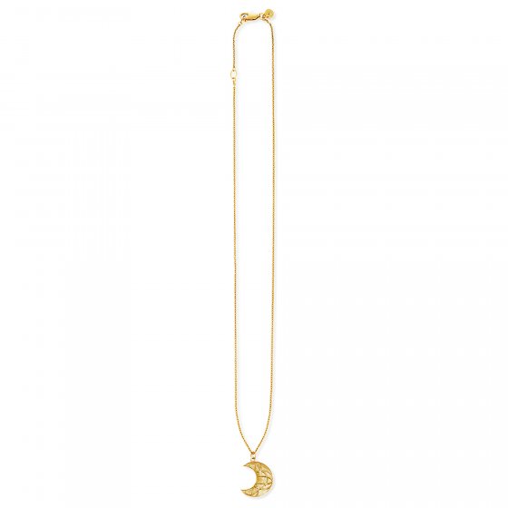 Anhänger mit Kette 925/- Sterling Silber vergoldet Mond 