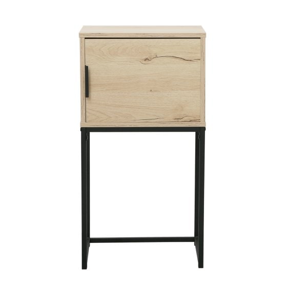 Konsolentisch Cedrik 40 cm mit Tür Artisaneiche-Schwarz 