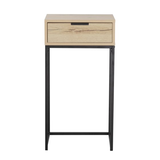 Konsolentisch Cedrik 40 cm mit Schublade Artisaneiche-Schwarz 