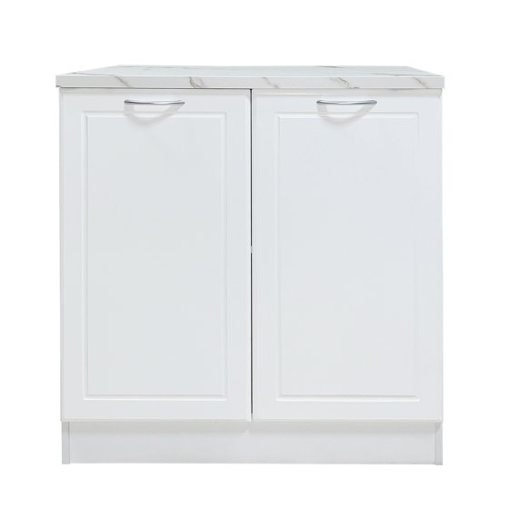 Küchenunterschrank Jenna Country Weiß 80 cm 