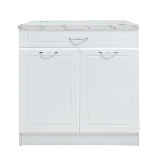 Küchenunterschrank Jenna Country Weiß 80 cm mit Schublade 