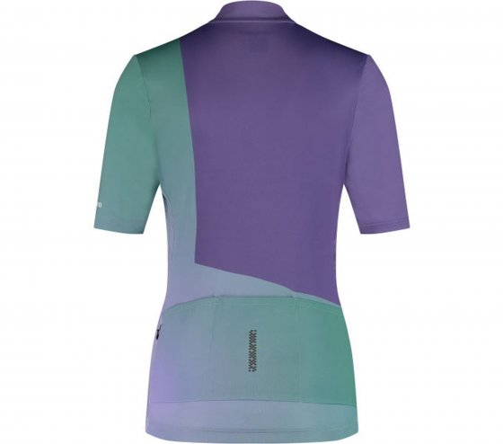 Woman's  SUMIRE Short Sleeve Jersey, Purple Green 