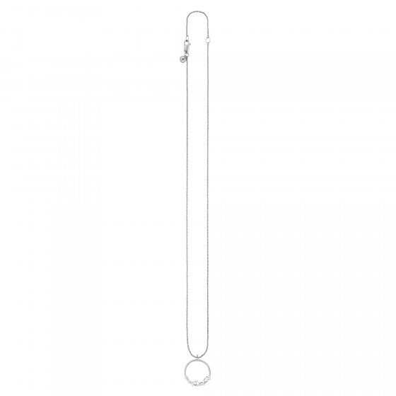 Halskette 925/- Sterling Silber rhodiniert Weißtopas 