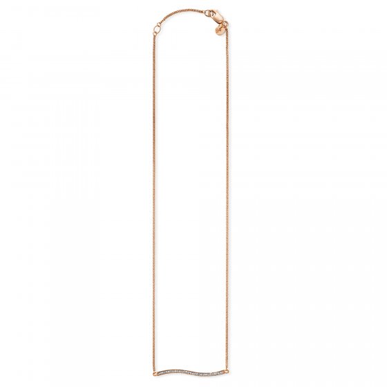 Halskette 925 Sterling Silber rot vergoldet Topas weiß 