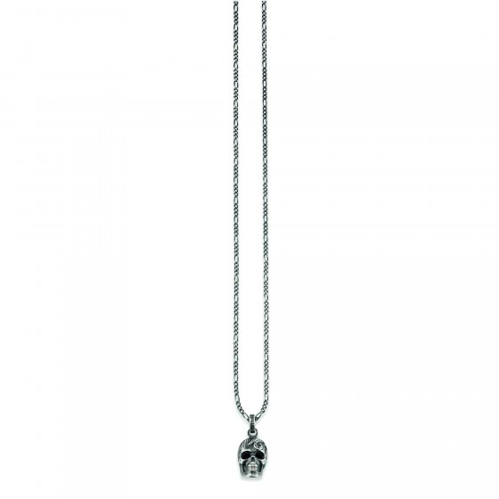 Anhänger mit Kette 925/- Sterling Silber matt oxidiert 