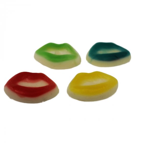 Fruchtgummi Lippen bunt glänzend fruchtig süß weich Halal 175g 