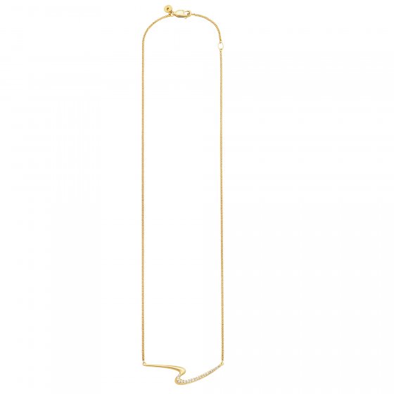 Collier 925/-Sterling Silber gelb vergoldet Topas 