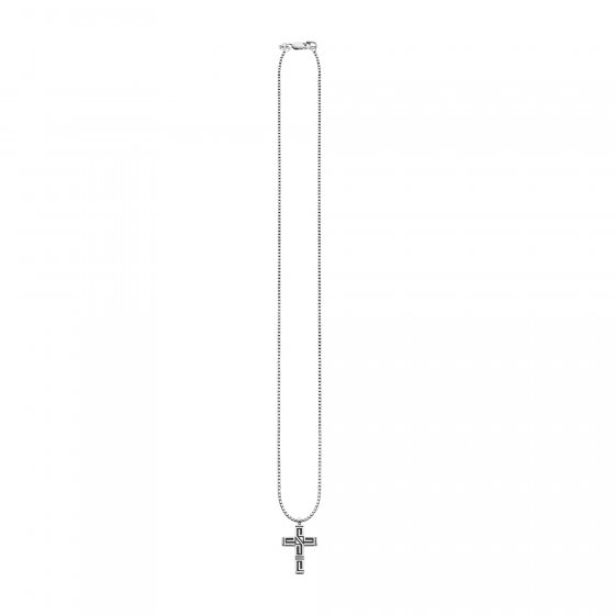 Anhänger mit Kette 925/- Sterling Silber rhodiniert Kreuz 