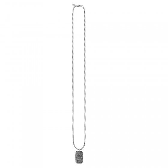 Anhänger mit Kette 925/- Sterling Silber rhodiniert Wellen 