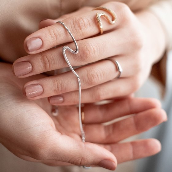 Armband 925/- Sterling Silber vergoldet Topas 