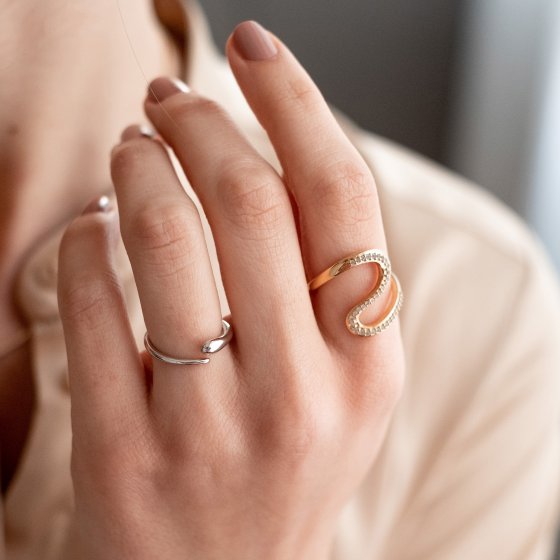 Ring 925/- Sterling Silber rhodiniert 