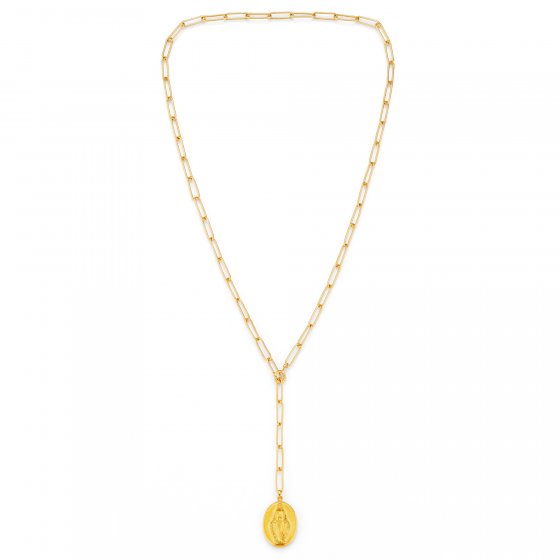 Anhänger mit Kette 925/- Sterling Silber vergoldet Madonna 