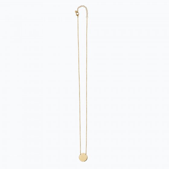 Collier 925/-Sterling Silber vergoldet Plättchen Boho 