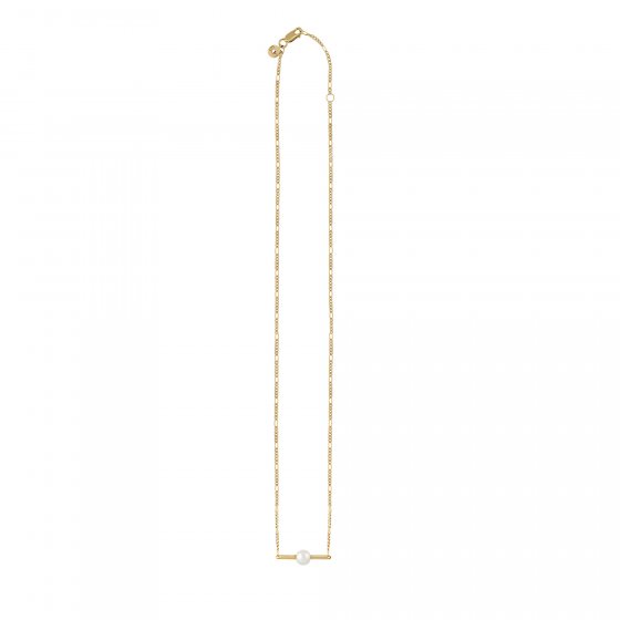 Collier 925/- Sterling Silber vergoldet Perle 